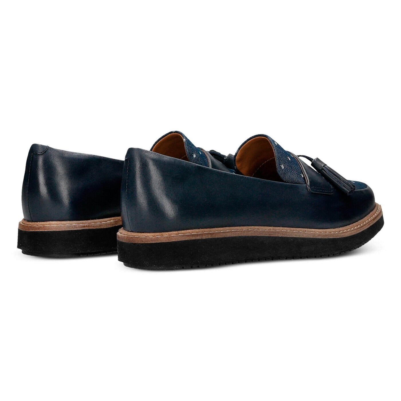 Damskie espadryle CLARKS GLICK CASTINE 26125083 kolor granatowy