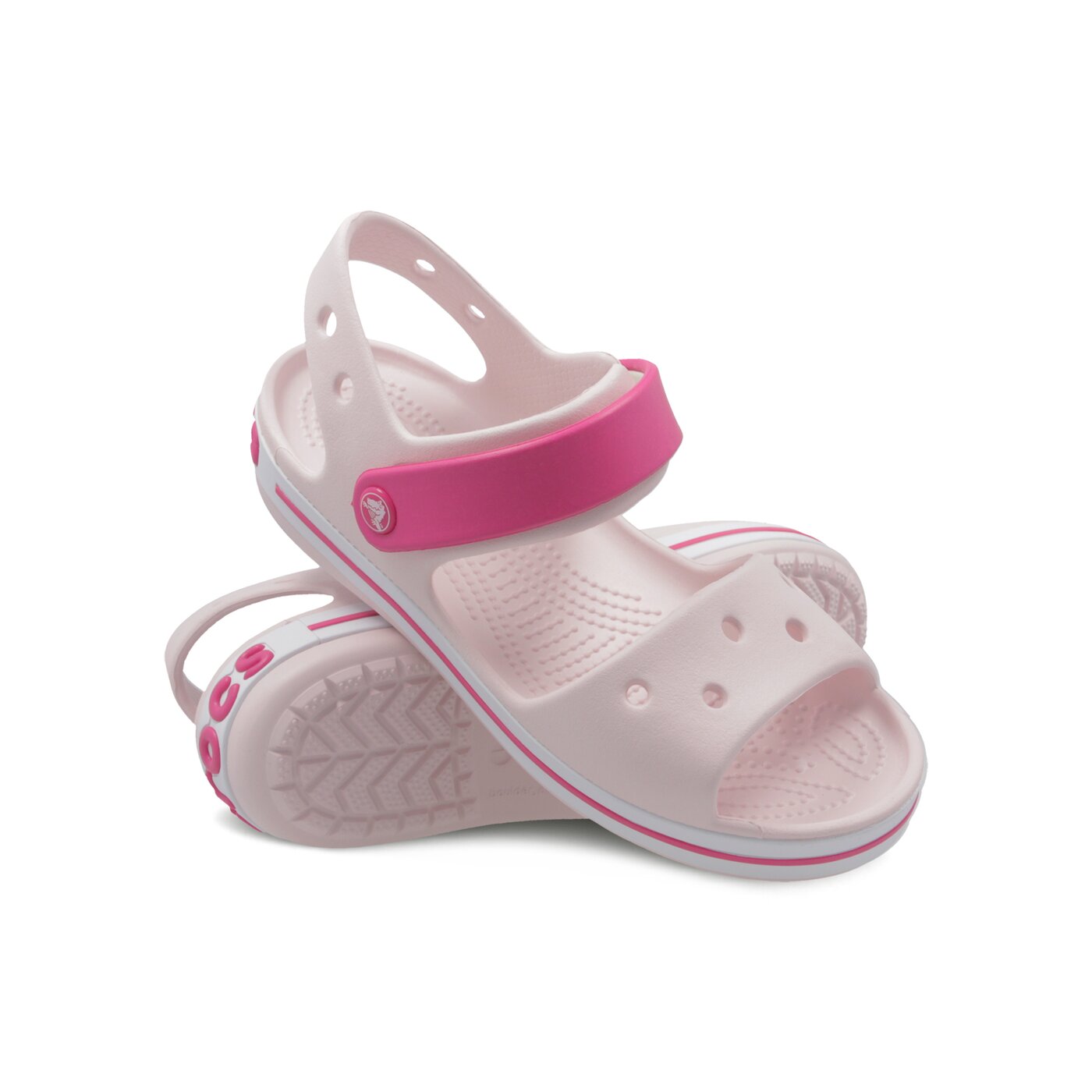 Dziecięce sandały / klapki CROCS CROCBAND SANDAL KIDS 128566pvk kolor różowy