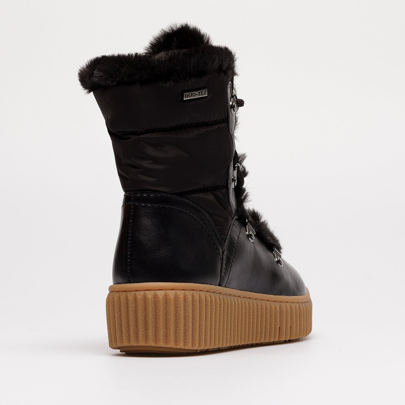 Damskie śniegowce TAMARIS SNOW FUR 1-1-26854-29 001 kolor czarny