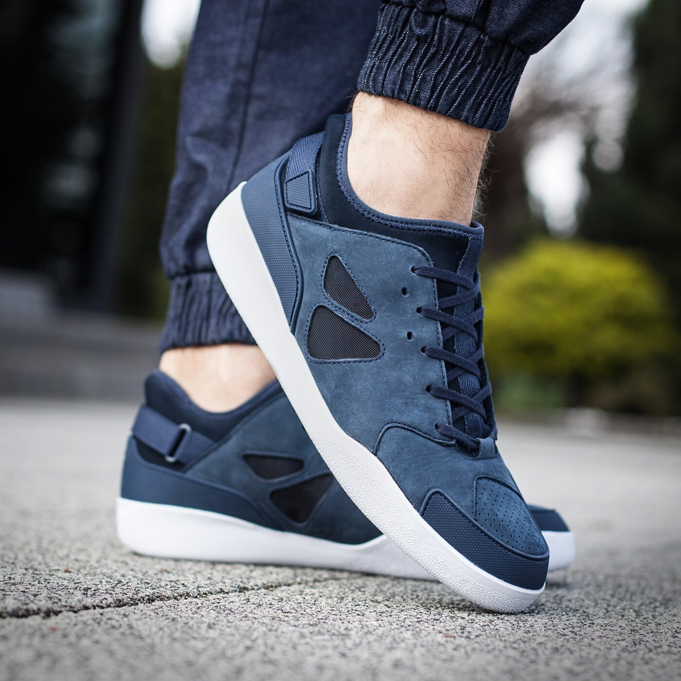 Męskie sneakersy (buty) LACOSTE INCA 116 G 731trm0201003 kolor granatowy