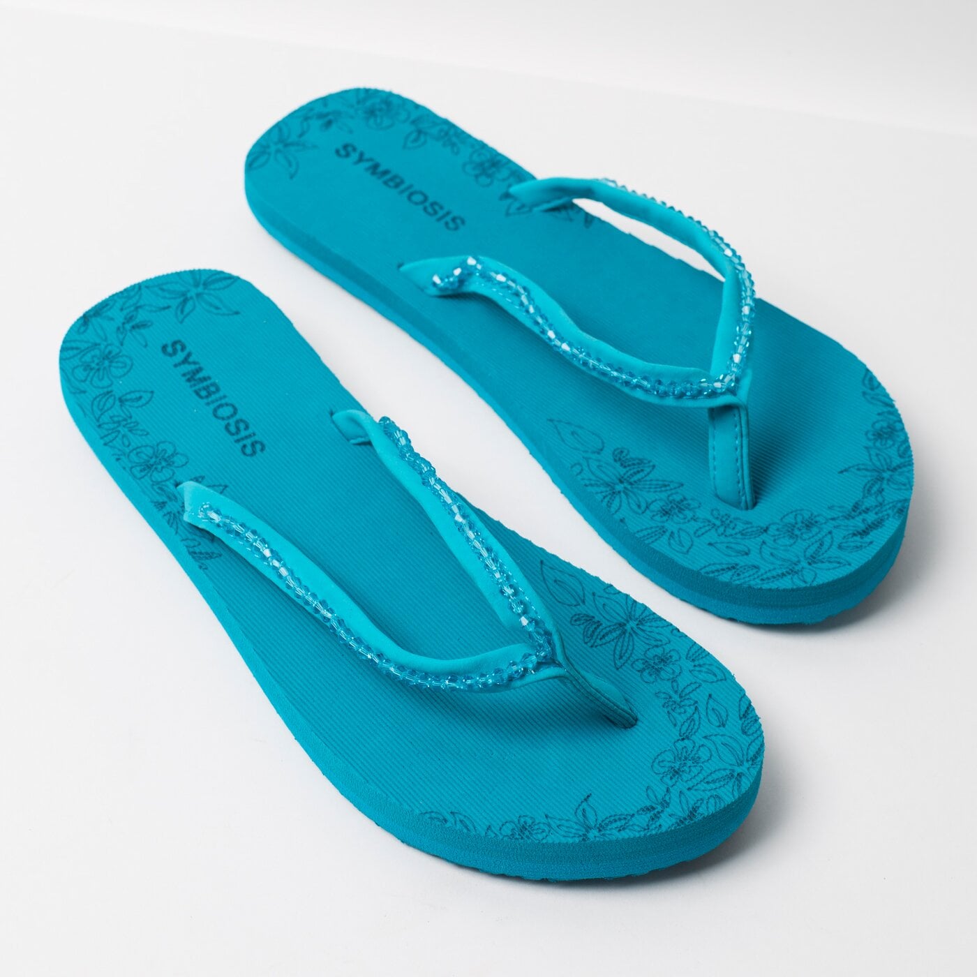 Damskie klapki SYMBIOSIS VANESSA  syws118009 kolor niebieski