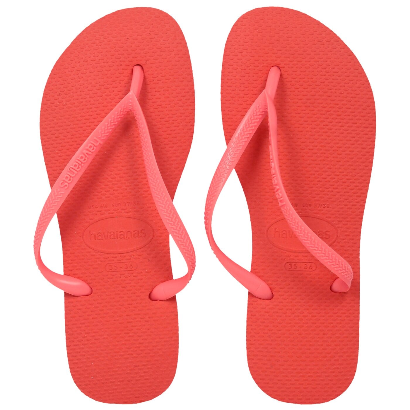 Damskie klapki HAVAIANAS SLIM 40000306024 kolor czerwony