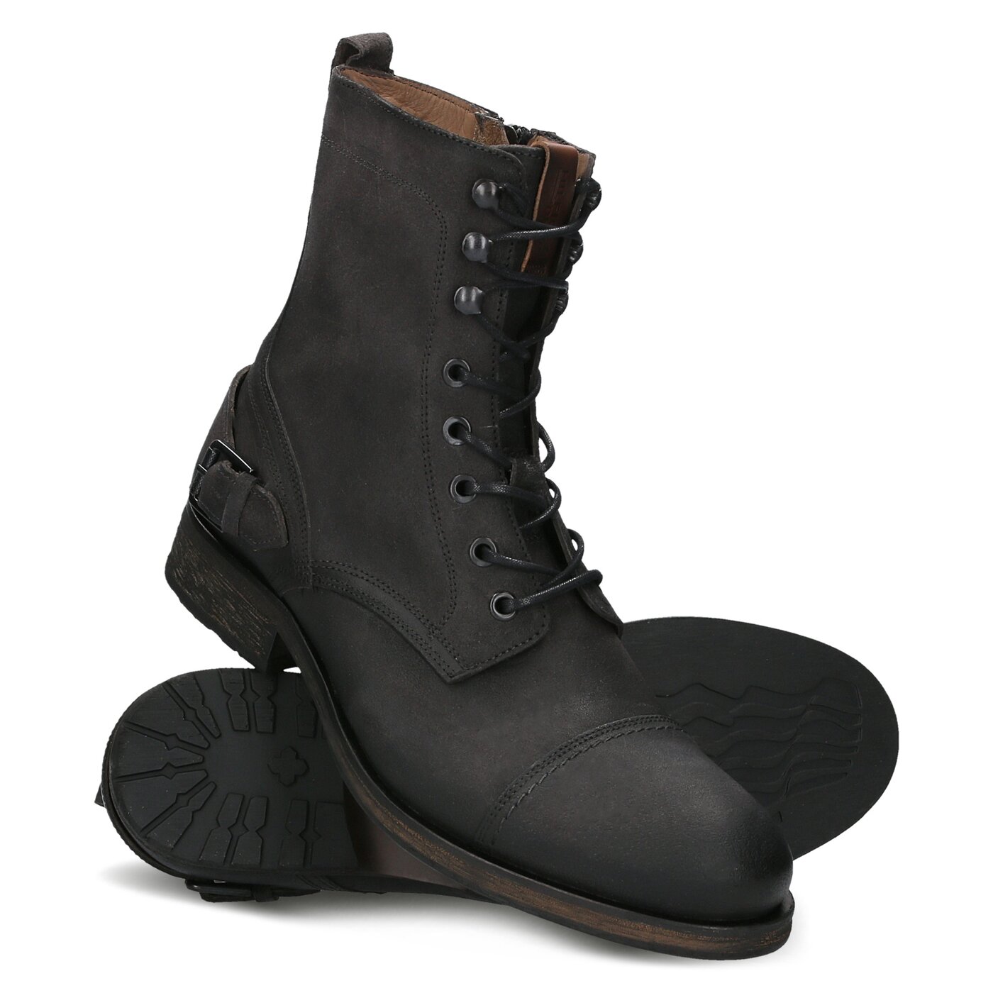 Męskie buty za kostkę TOMMY HILFIGER D2385ILLAN 6B em56821782098 kolor szary