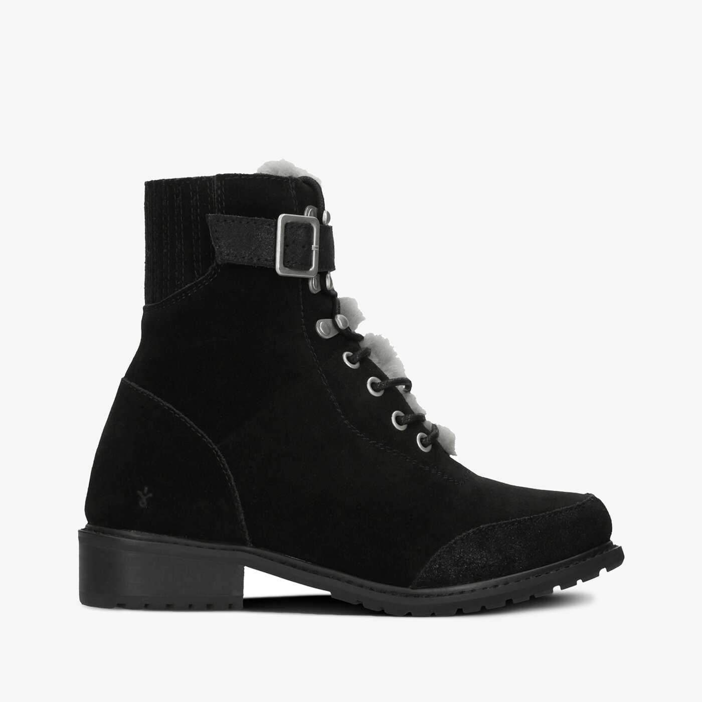 Damskie botki / sztyblety EMU AUSTRALIA WALDRON w12049black kolor czarny