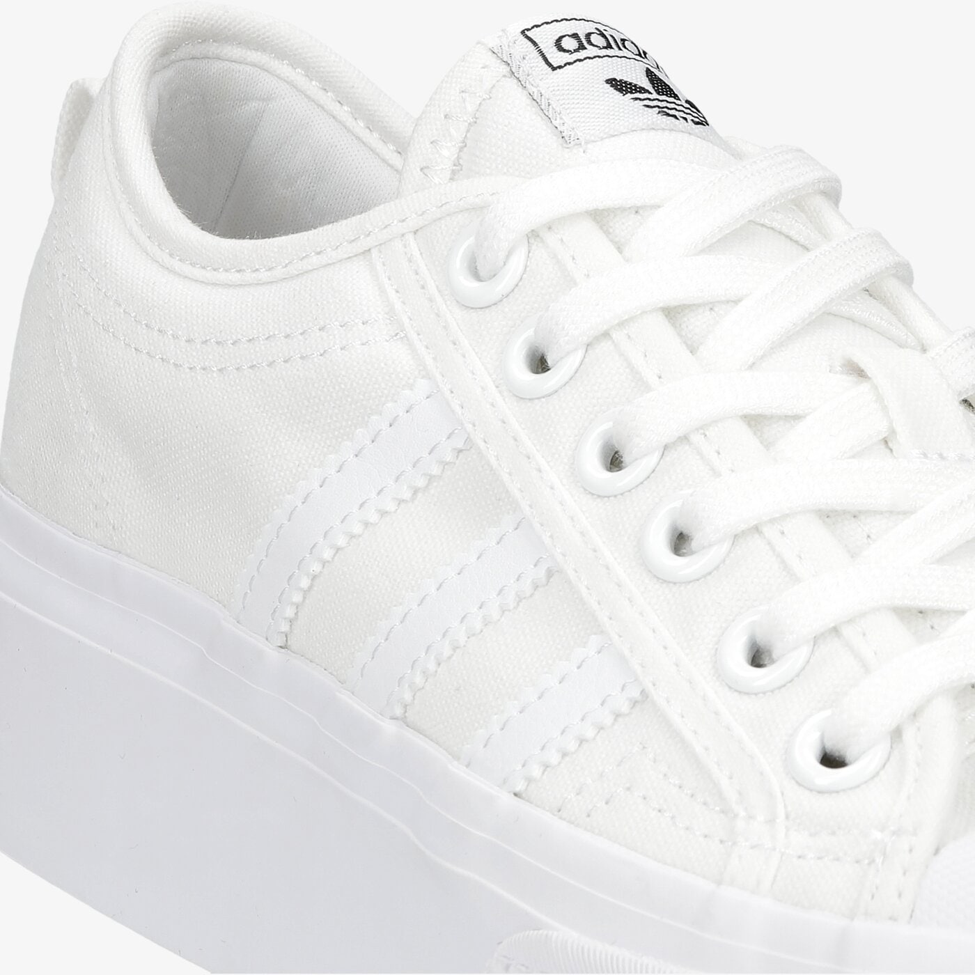 Damskie trampki ADIDAS NIZZA PLATFORM  fv5322 kolor biały