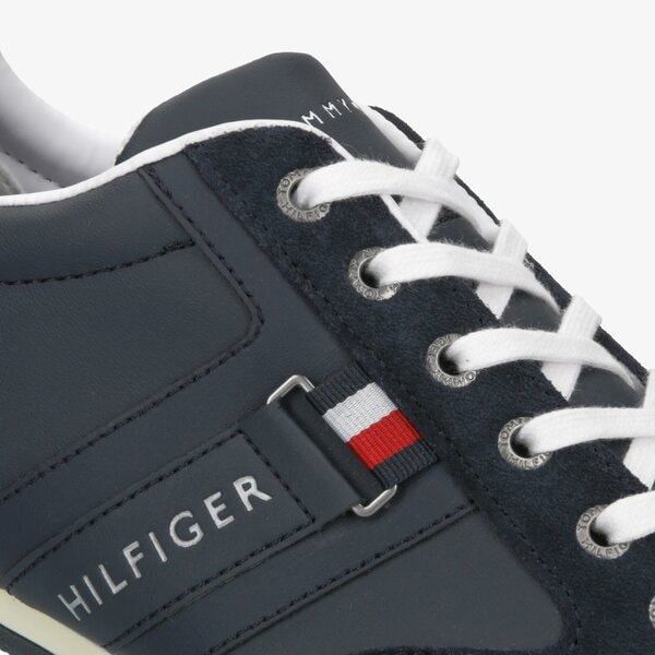 Męskie sneakersy (buty) TOMMY HILFIGER CORPORATE MATERIAL MIX CUPSOLE fm0fm02398403 kolor granatowy