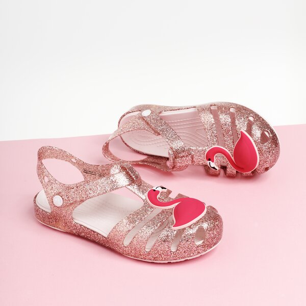 Dziecięce sandały / klapki CROCS ISABELLA CHARM SANDAL K 205535684k kolor różowy