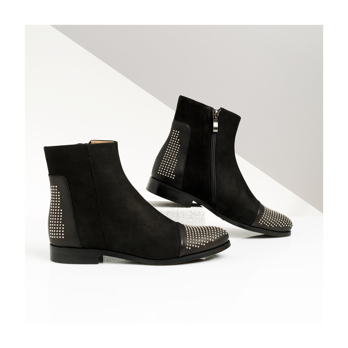 Damskie botki / sztyblety SYMBIOSIS ANNABELL  sywc219026 kolor czarny