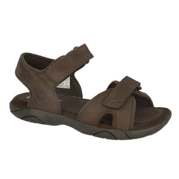 Dziecięce sandały / klapki TIMBERLAND EK RYE HARBOR 2 STRAP LTR SANDAL 7974r kolor brązowy