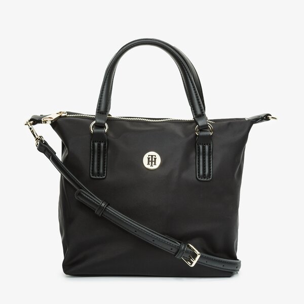Damska torebka TOMMY HILFIGER TOREBKA POPPY SMALL TOTE aw0aw09697bds kolor czarny