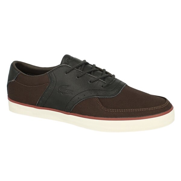 Męskie półbuty LACOSTE GLENDON BROGUE  727srm12222b6 kolor brązowy