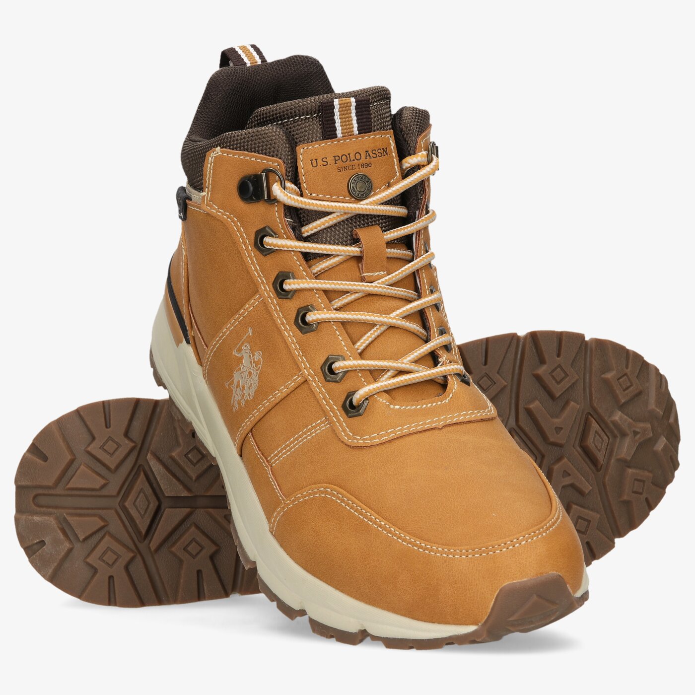 Męskie buty outdoor (trekkingowe) U.S. POLO ASSN. WILDCAT001  wildcat001yel002 kolor żółty