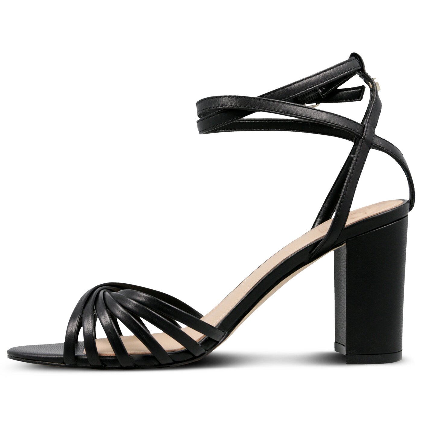Damskie sandały GUESS MADESTA SANDAL fl6madlea03black kolor czarny