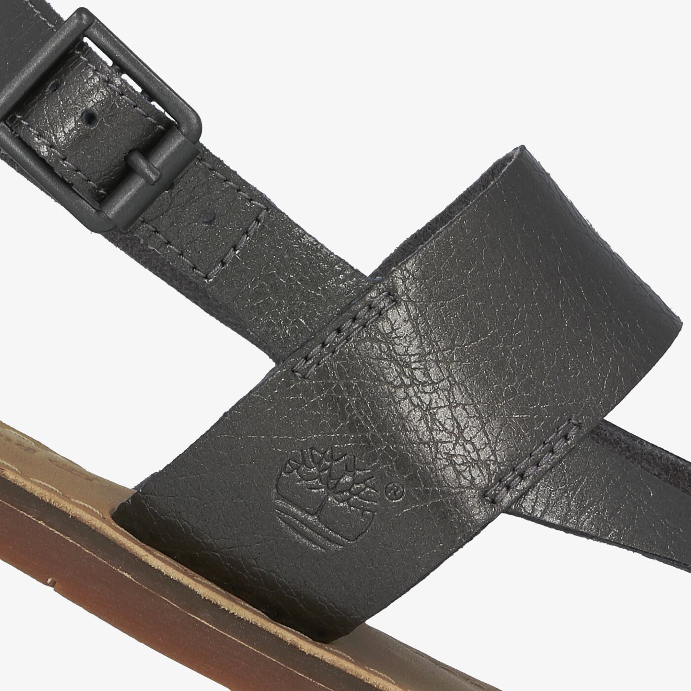 Damskie sandały TIMBERLAND CAROLISTA ANKLE THONG a1gfm kolor srebrny