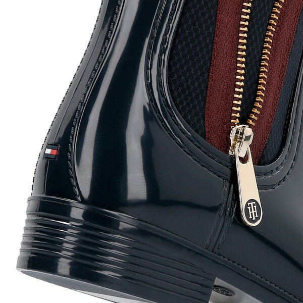Damskie kalosze (buty gumowe) TOMMY HILFIGER O1285DETTE 4R fw56821552403 kolor granatowy