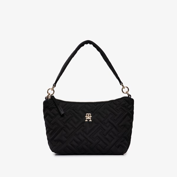 Damska torebka TOMMY HILFIGER TOREBKA MY TOMMY IDOL SHOULDER BAG MONO aw0aw13146bds kolor czarny