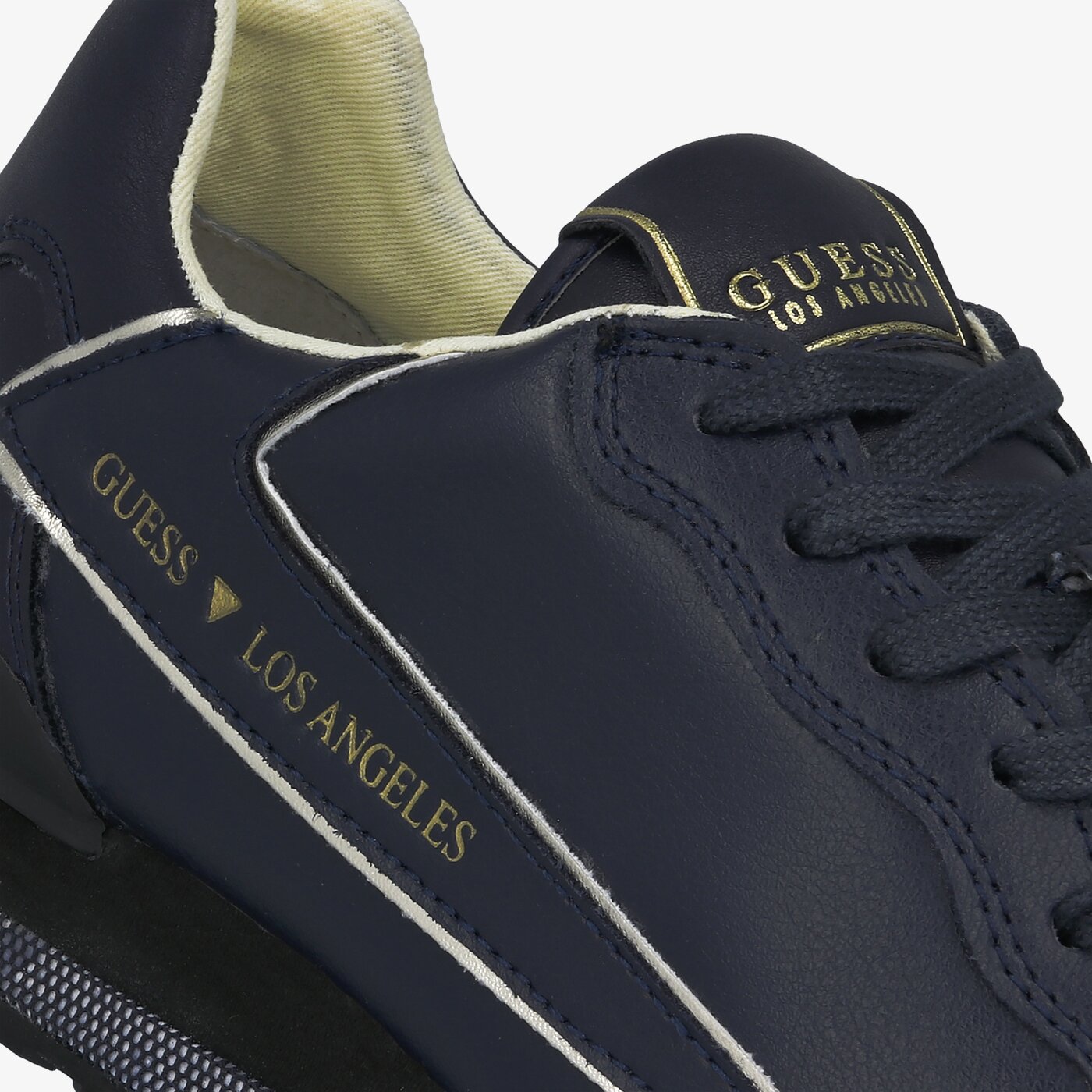 Męskie sneakersy (buty) GUESS GENOVA fm6genlea12navy kolor granatowy