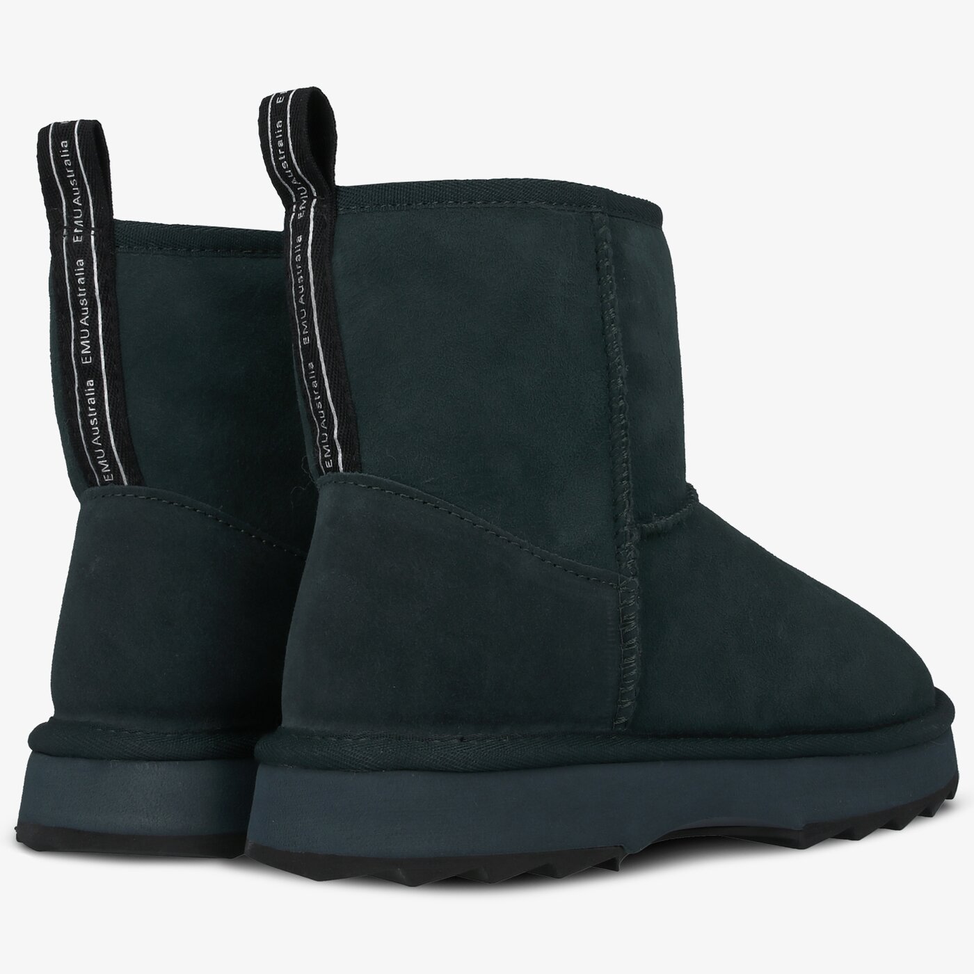 Damskie botki / sztyblety EMU AUSTRALIA SHARKY MINI w12434deapteal kolor zielony