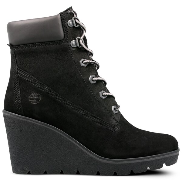 Damskie botki / sztyblety TIMBERLAND PARIS HEIGHT 6IN a1rmu kolor czarny