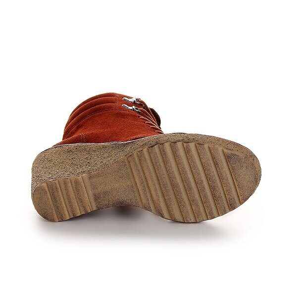 Damskie buty za kostkę TOMMY HILFIGER GILL 3  en56814864263 kolor czerwony