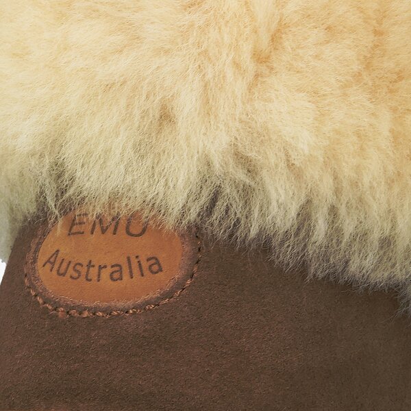 Damskie botki / sztyblety EMU AUSTRALIA ORE FOLD OVER w12315chestnut kolor brązowy