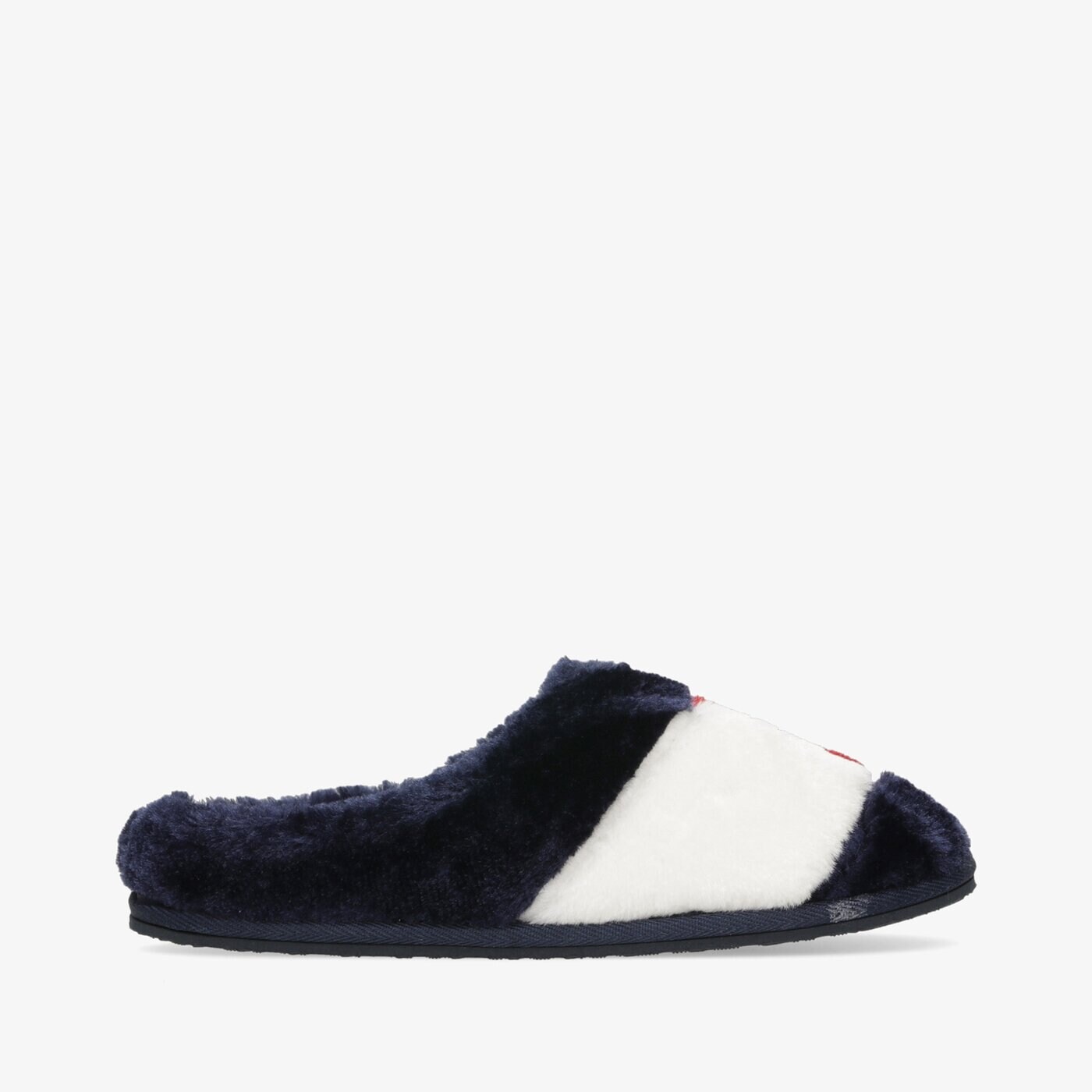 Damskie klapki TOMMY HILFIGER ESSENTIAL TOMMY HOME SLIPPER fw0fw051480k4 kolor granatowy