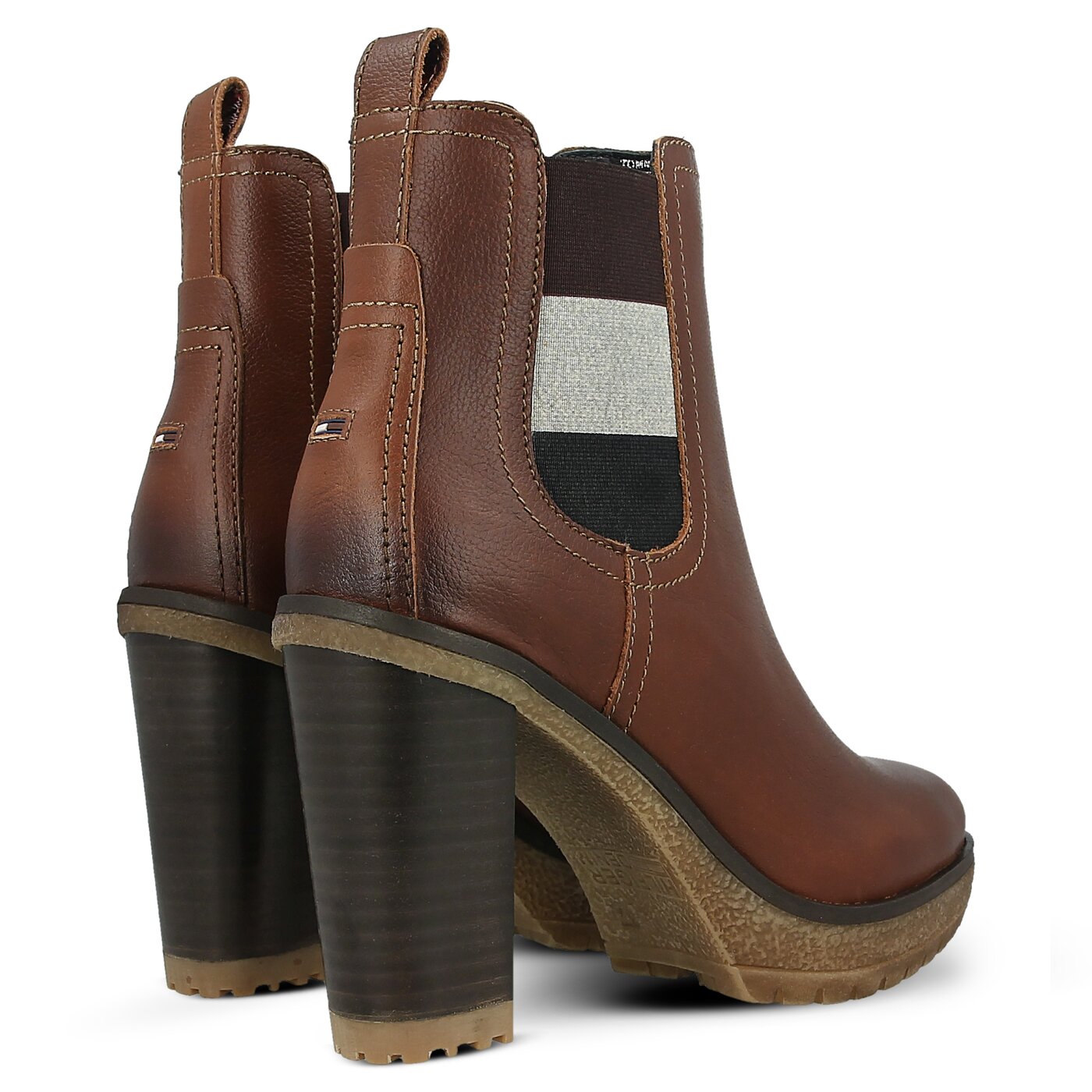 Damskie botki / sztyblety TOMMY HILFIGER CLEO 13A fw0fw01377906 kolor brązowy