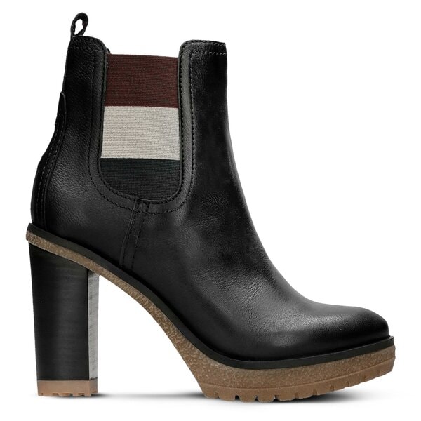 Damskie botki / sztyblety TOMMY HILFIGER CLEO 13A fw0fw01377990 kolor czarny