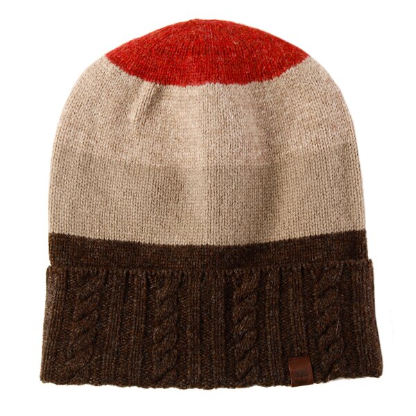 Męska czapka zimowa TIMBERLAND CZAPKA Z PATTERN MIX BEANIE j1694581 kolor beżowy