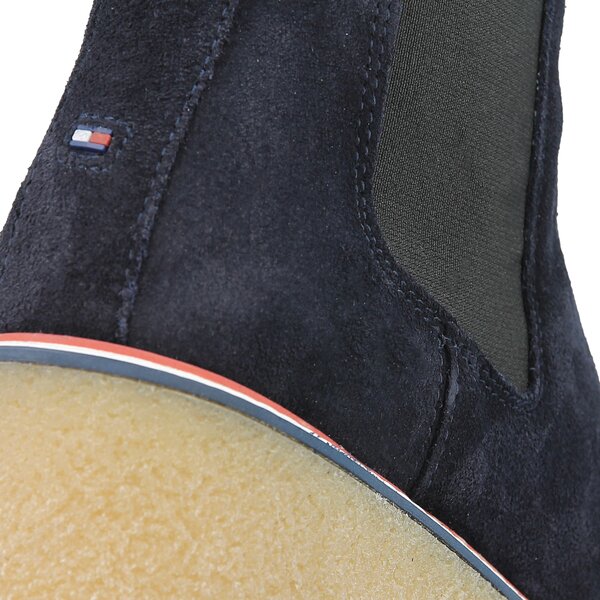 Damskie botki / sztyblety TOMMY HILFIGER MIA 3B fw0fw01830403 kolor granatowy