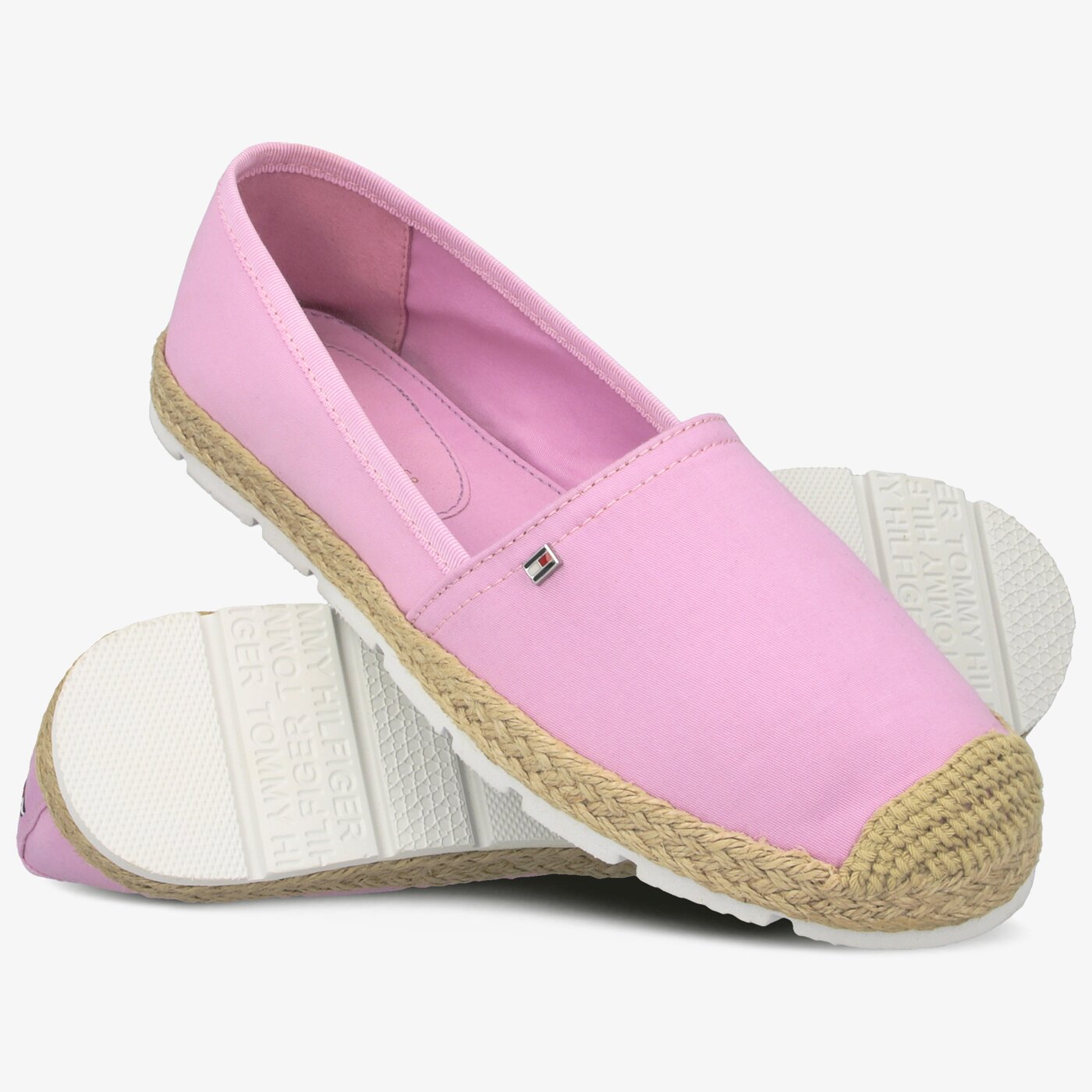 Damskie espadryle TOMMY HILFIGER INT LISAS 4D BASIC SPORTY FLAT ESPADRILLE fw0fw04041518 kolor fioletowy