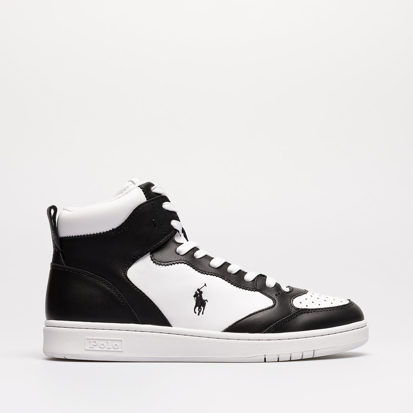 Męskie sneakersy (buty) POLO RL CRT HGH SNEAKERS LOW TOP LACE  809877680003 kolor czarny