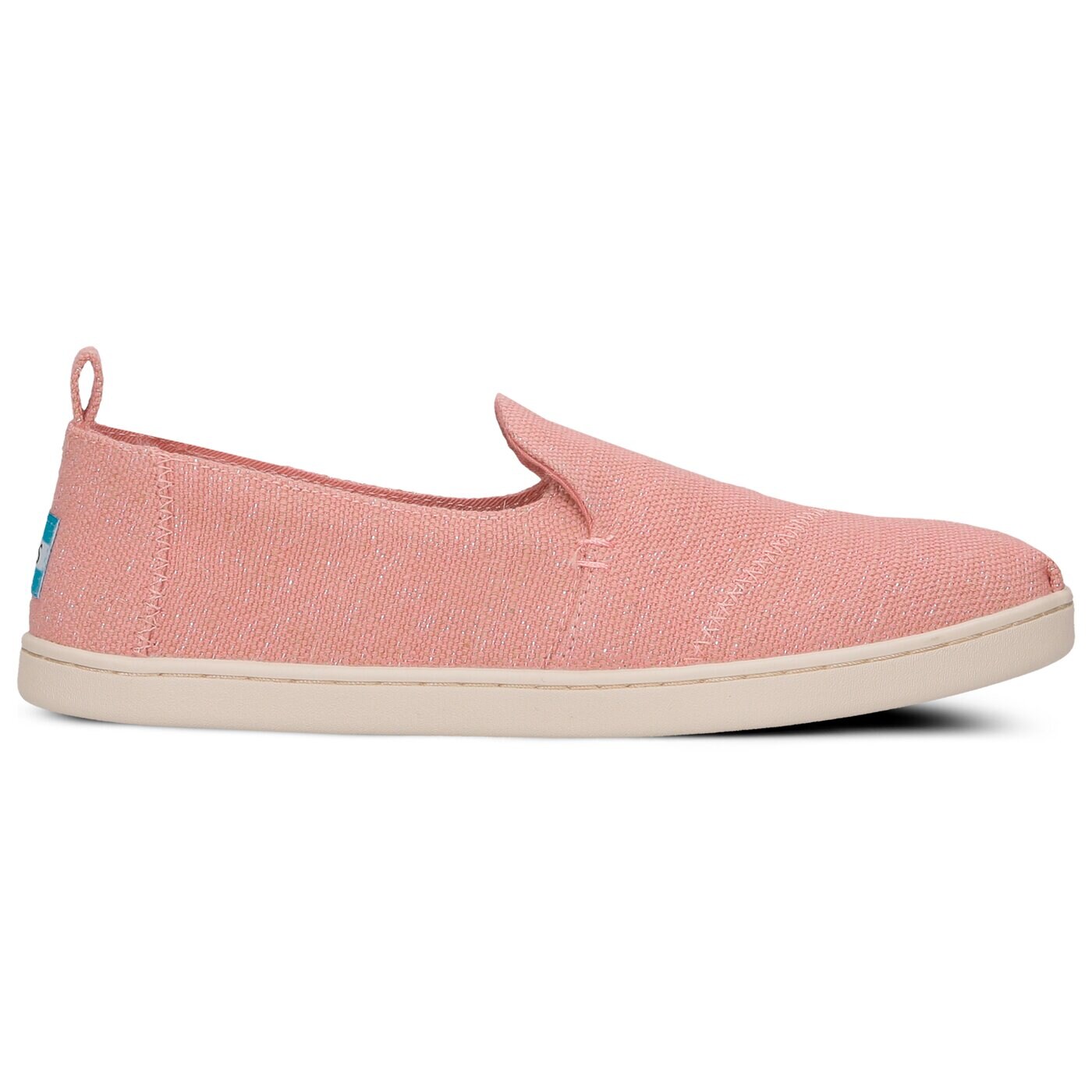 Damskie espadryle TOMS METALLIC JUTE WOMEN'S DECONSTRUCTED ALPARGATA 10011737 kolor różowy