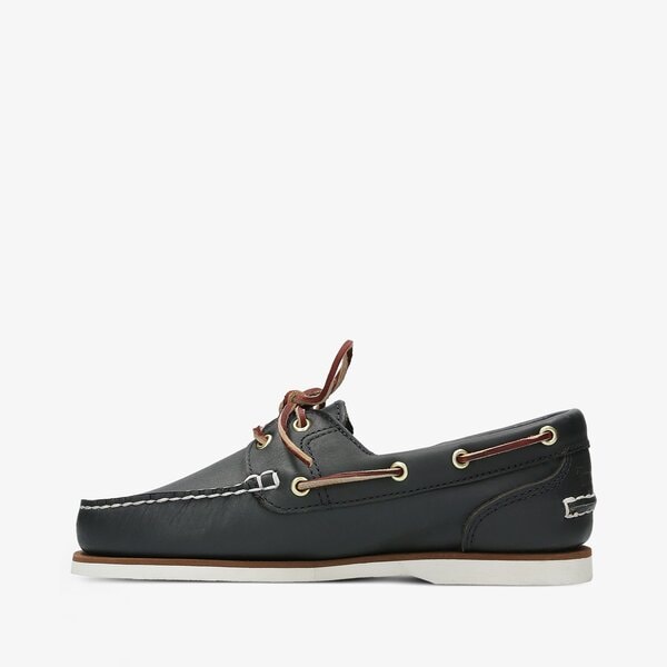 Damskie mokasyny i półbuty TIMBERLAND CLASSIC BOAT 2-EYE tb0723324841 kolor granatowy