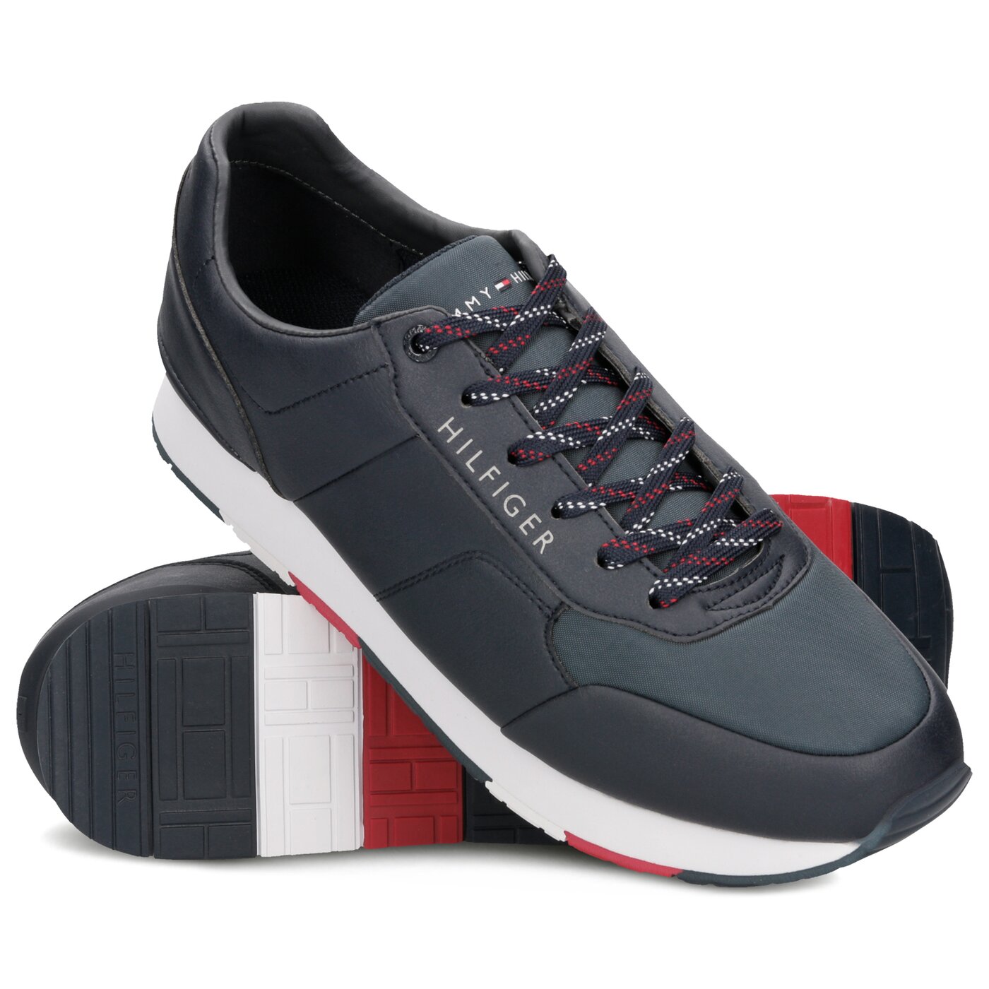 Męskie sneakersy (buty) TOMMY HILFIGER LEEDS 5C fm0fm02057403 kolor granatowy