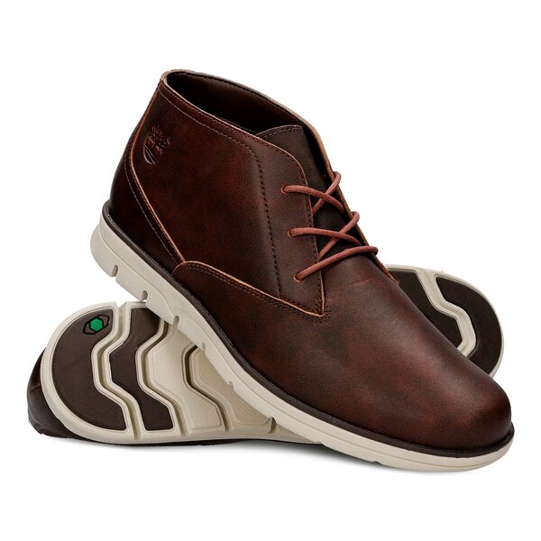 Męskie buty za kostkę TIMBERLAND BRADSTREET PT CHUKKA  a1jzi kolor brązowy