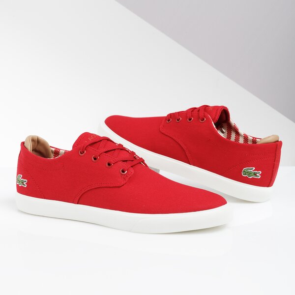 Męskie trampki LACOSTE ESPARRE 219 1 CMA 737cma0025262 kolor czerwony