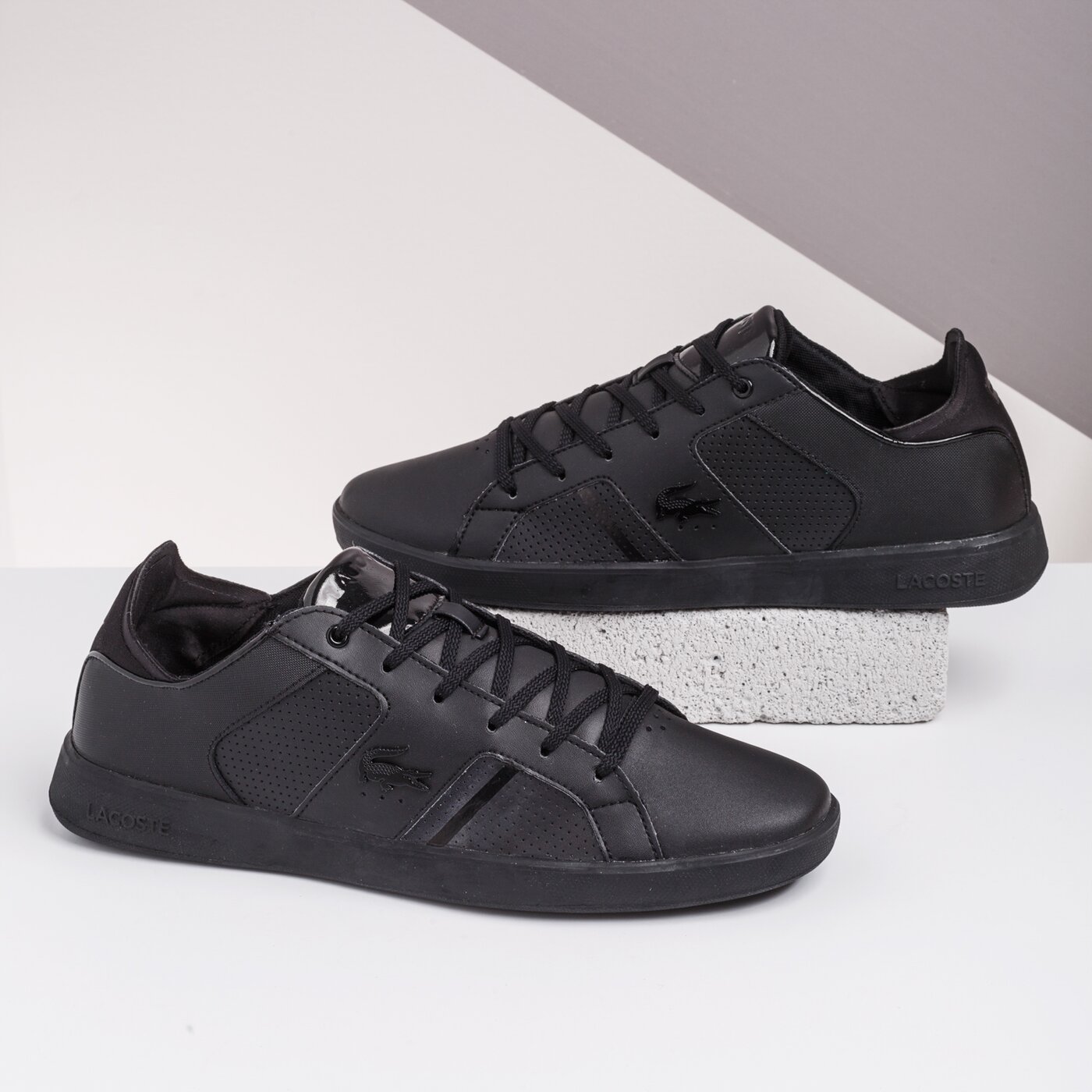 Męskie sneakersy (buty) LACOSTE NOVAS 120 3 SMA 739sma001102h kolor czarny