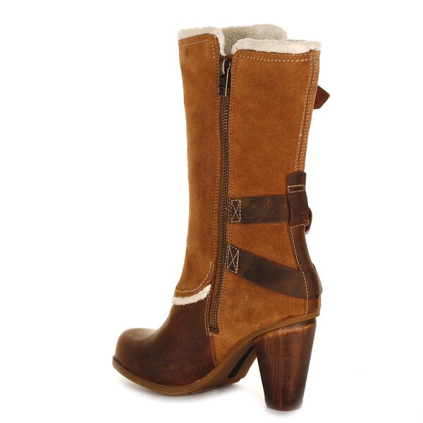 Damskie kozaki TIMBERLAND EK NEVALI MID BOOT  3521r kolor brązowy