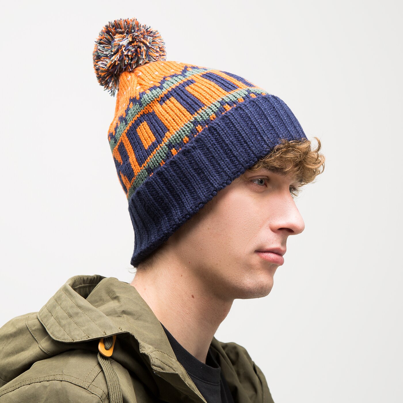 Damska czapka zimowa TIMBERLAND CZAPKA KNIT IN CUFFED BEANIE tb0a1eh26431 kolor multicolor