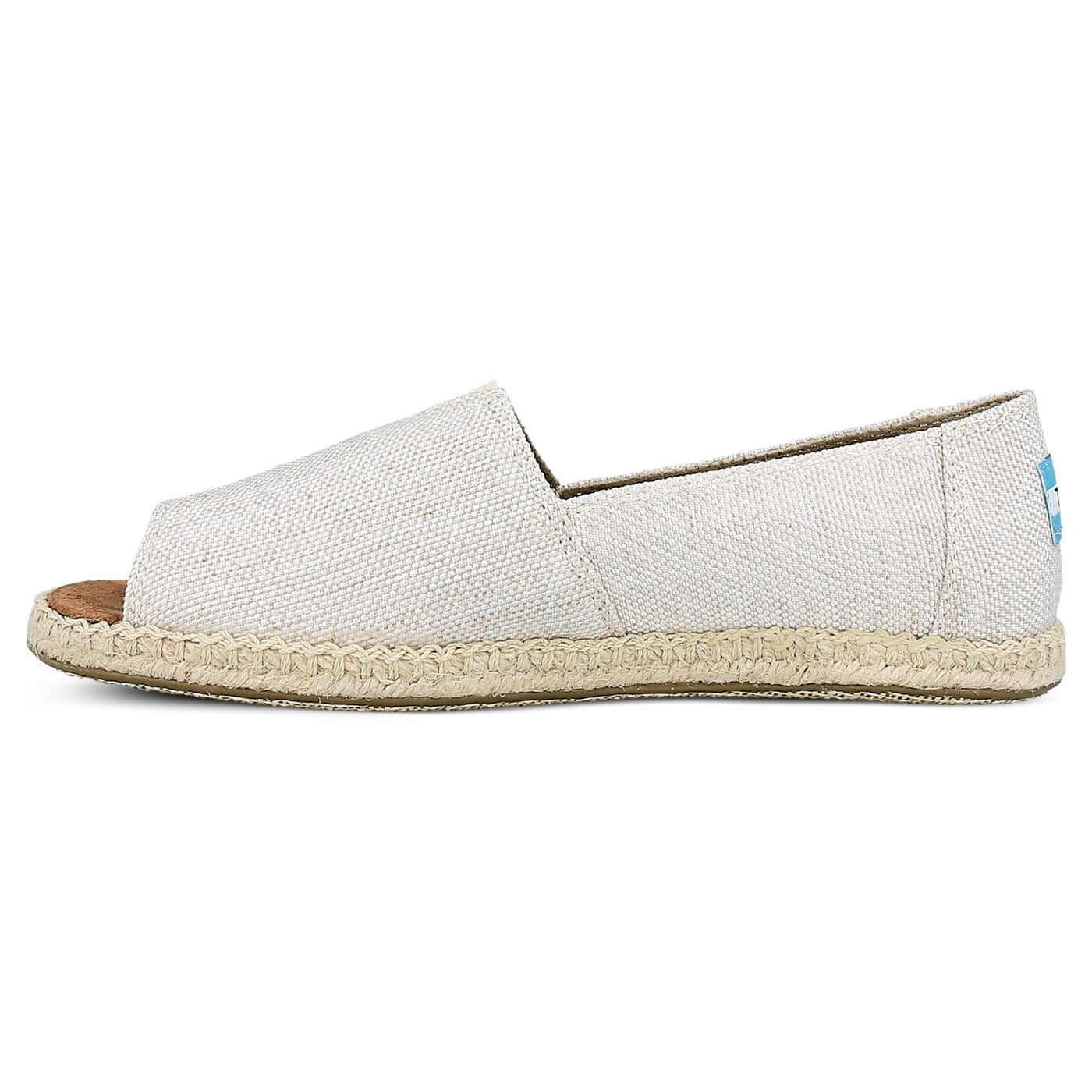 Damskie espadryle TOMS OPEN TOE ALPARGATA 10009845 kolor beżowy