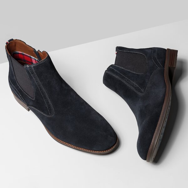 Męskie buty za kostkę TOMMY HILFIGER T2285OMMY COLTON 8B fm56821562403 kolor granatowy