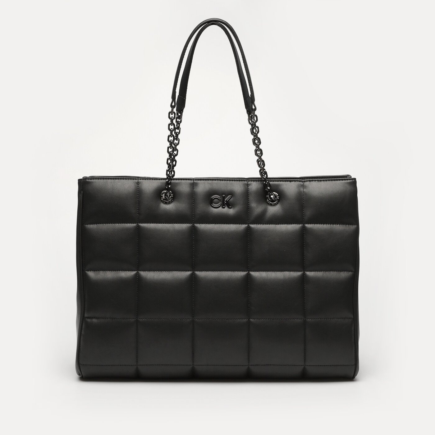 Damska torebka CALVIN KLEIN TOREBKA RE-LOCK QUILT TOTE LG k60k610457bax kolor czarny