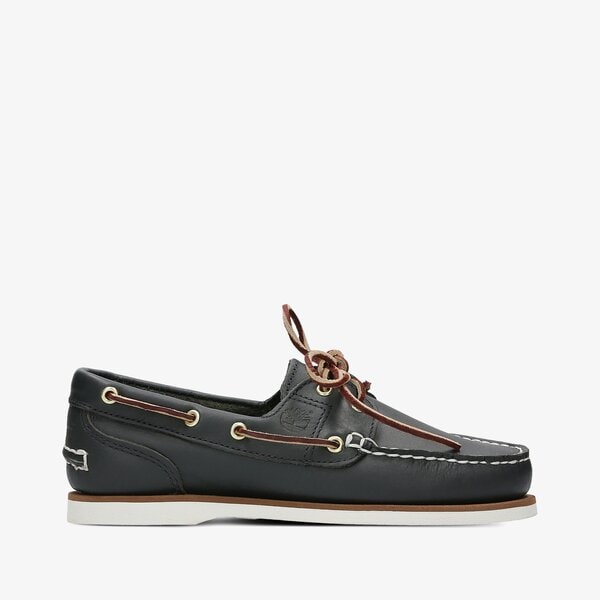 Damskie mokasyny i półbuty TIMBERLAND CLASSIC BOAT 2-EYE tb0723324841 kolor granatowy