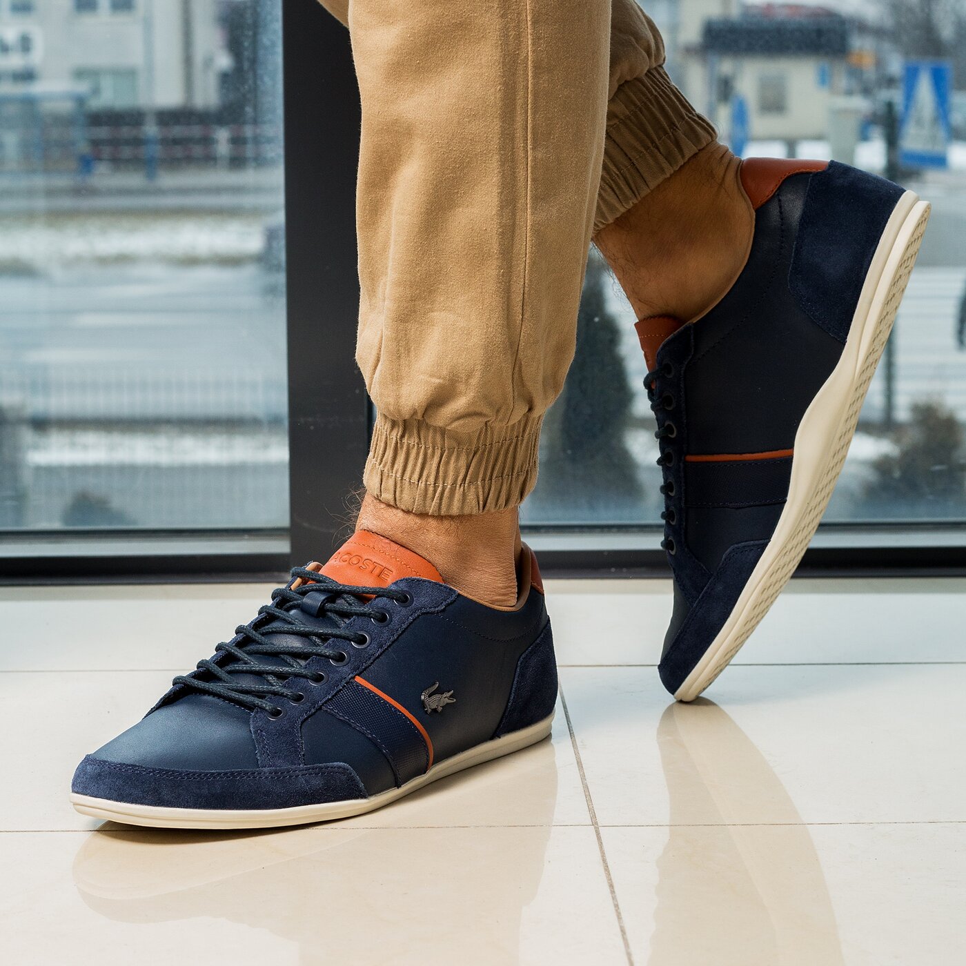 Męskie trampki LACOSTE ALISOS 117 1 733cam1018003 kolor granatowy