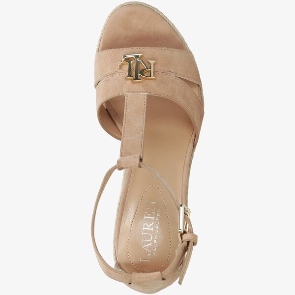 Damskie sandały LAUREN RALPH LAUREN HALE 802828010001 kolor brązowy