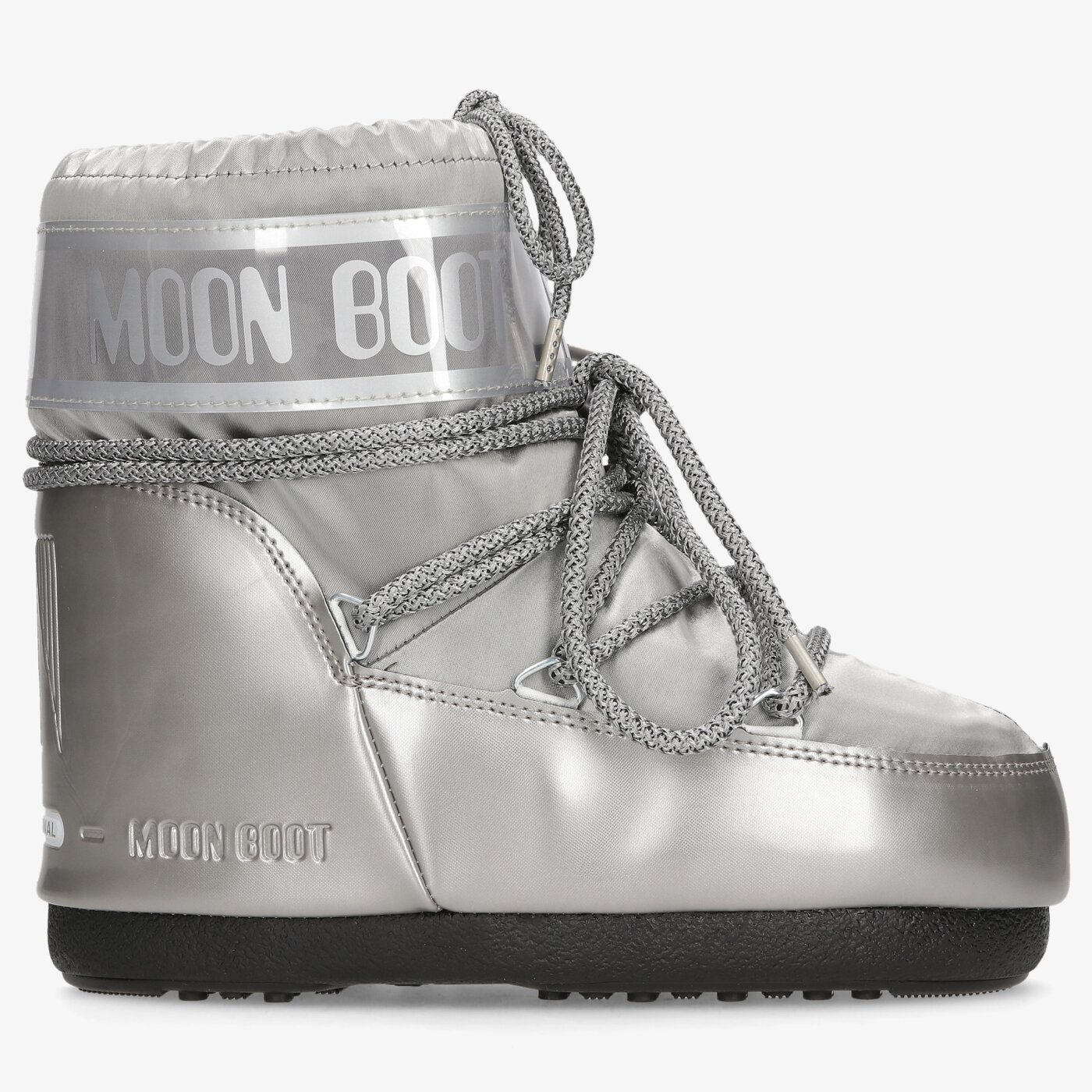 Damskie śniegowce MOON BOOT ICON LOW GLANCE #14093500002# kolor srebrny