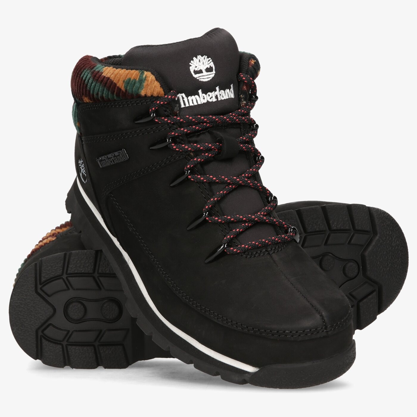Dziecięce buty outdoor / trekkingowe TIMBERLAND EURO SPRINT  tb0a2fjh0011 kolor czarny