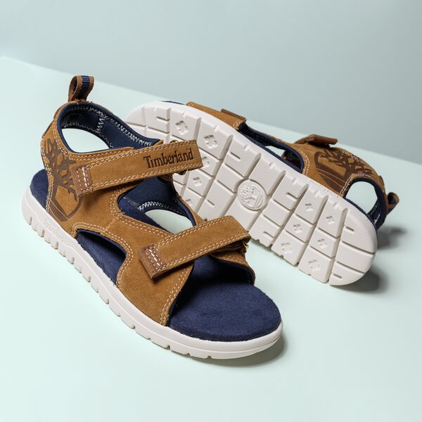 Dziecięce sandały / klapki TIMBERLAND PIERMONT H&L SANDAL a1lnh kolor żółty