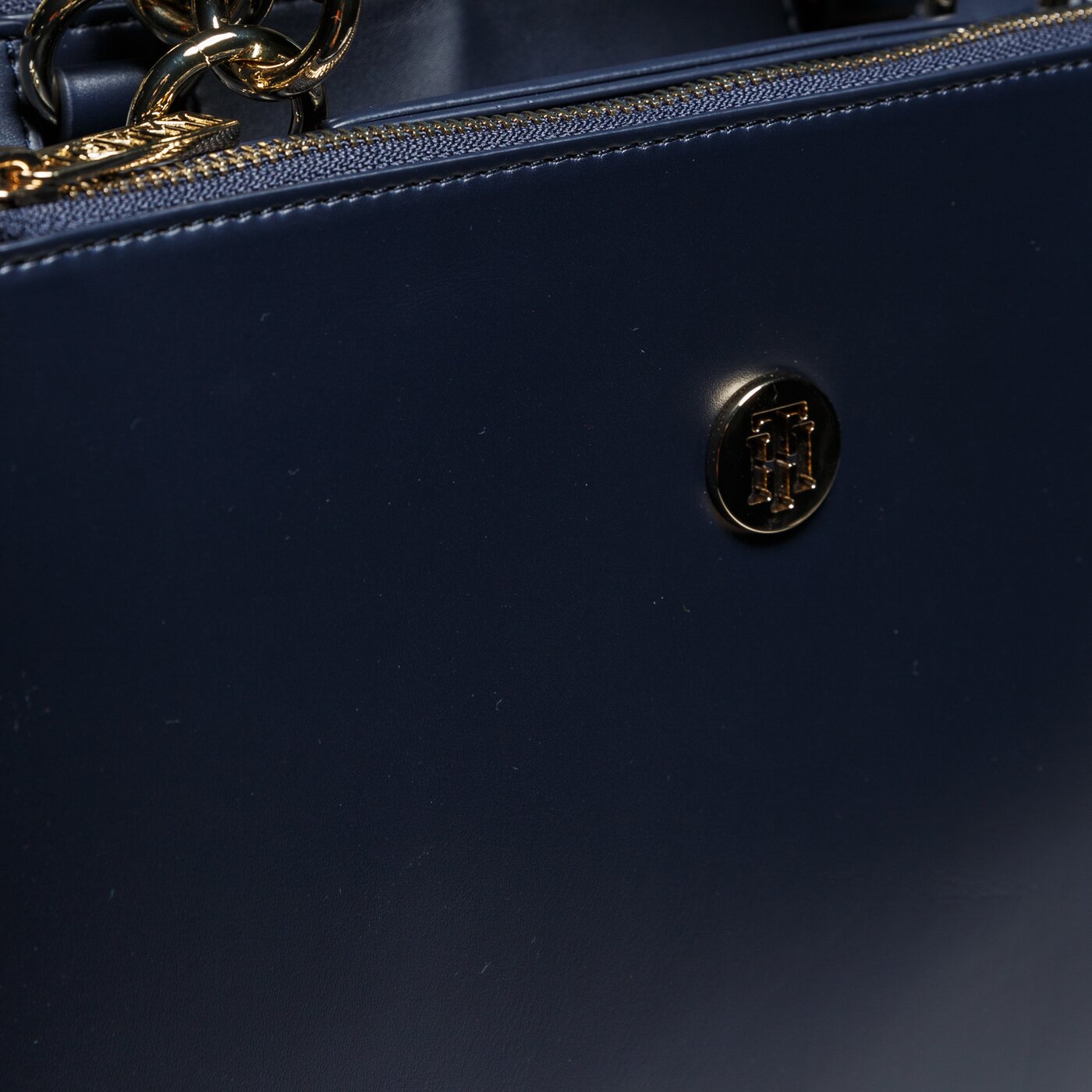 Damska torebka TOMMY HILFIGER TOREBKA EFFORTLESS TOMMY NS TOTE aw0aw05666413 kolor granatowy